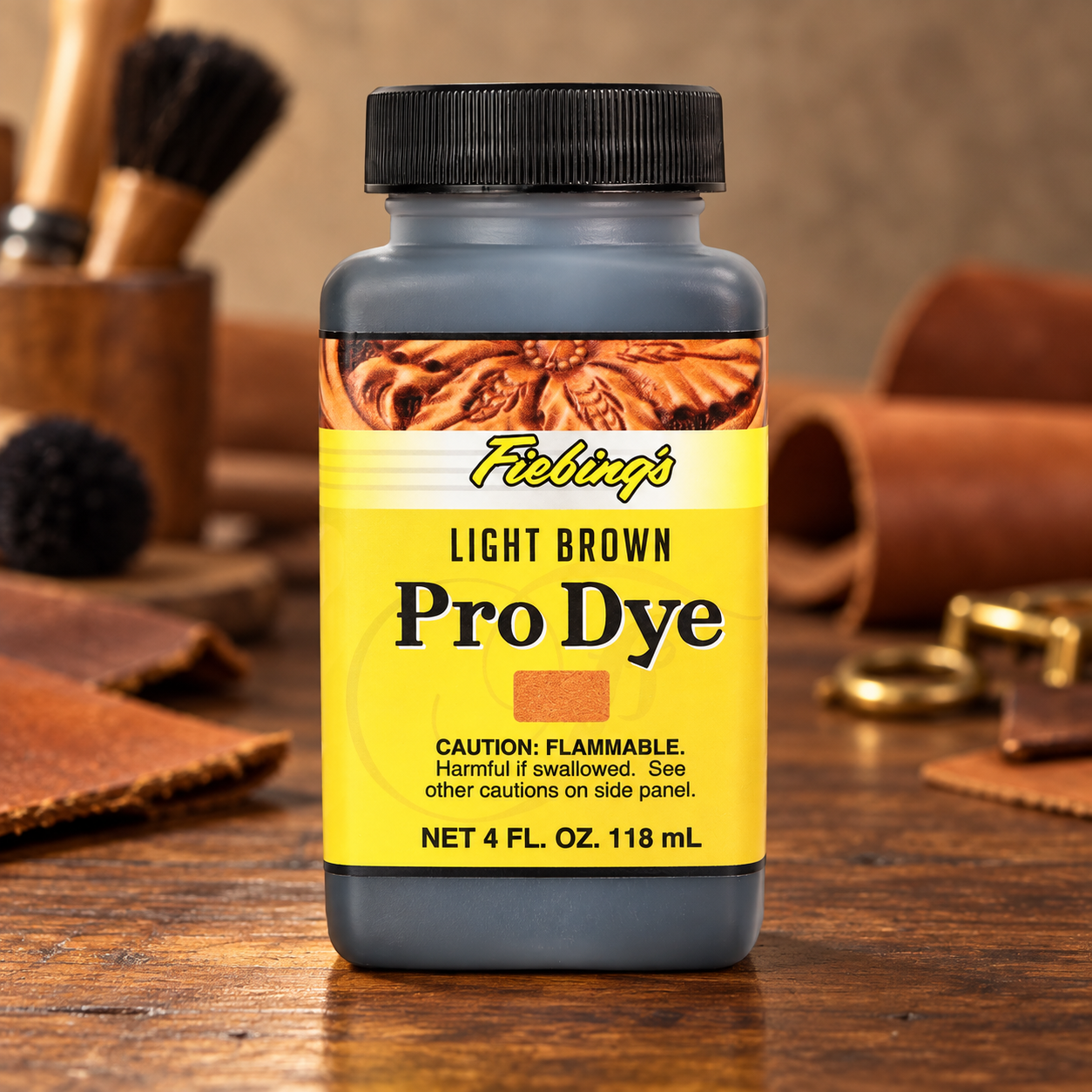 Fiebing's Light Brown Pro Dye bottle