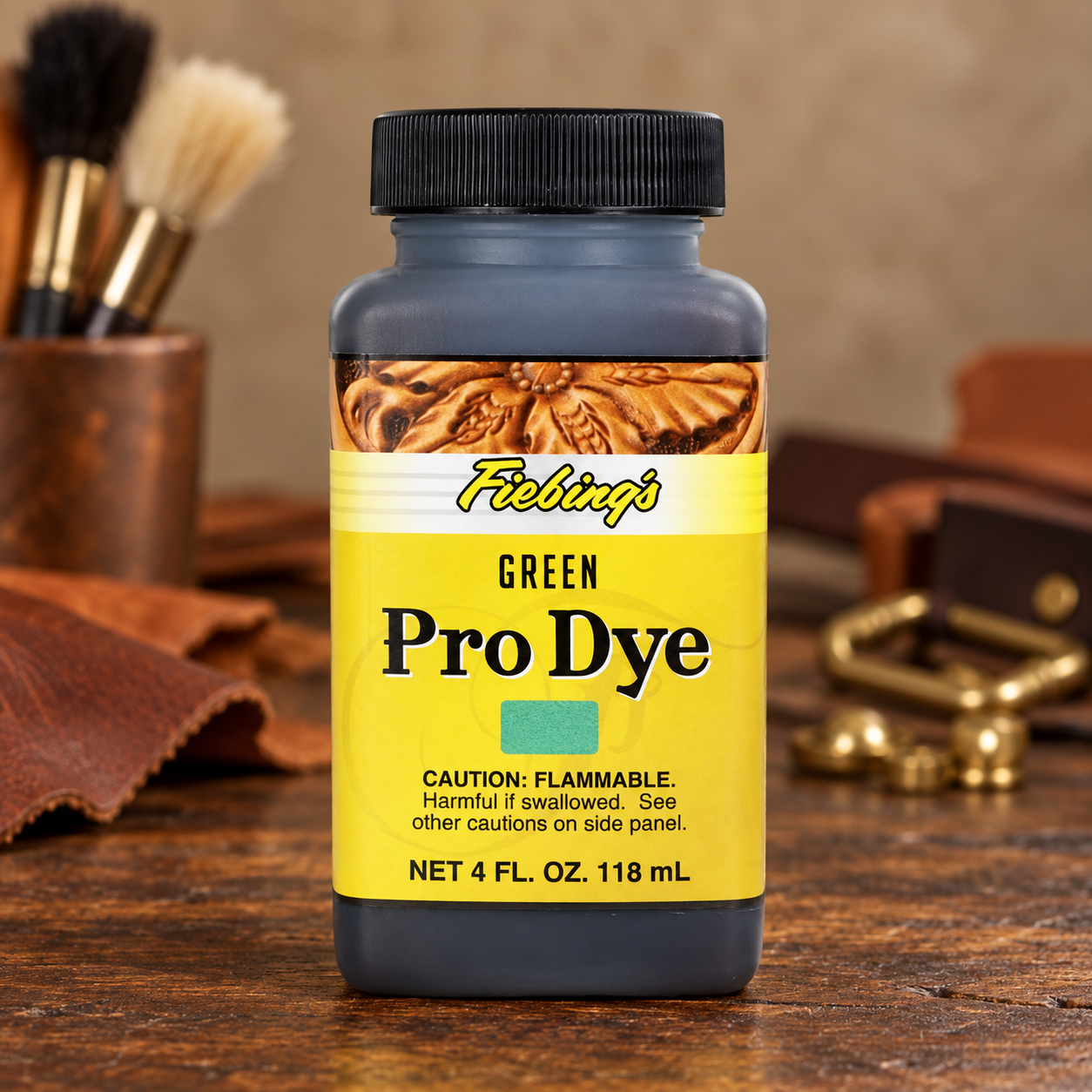 Fiebing's Green Pro Dye bottle