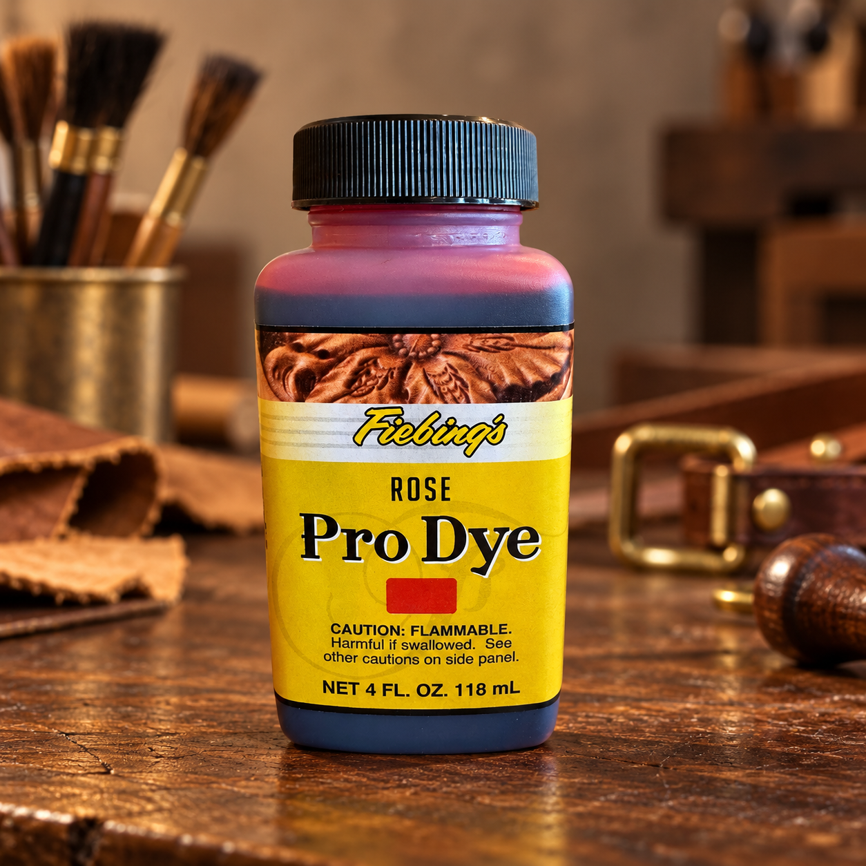 Fiebing's Rose Pro Dye bottle