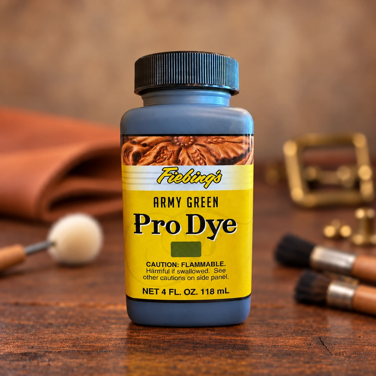Fiebing's Army Green Pro Dye bottle