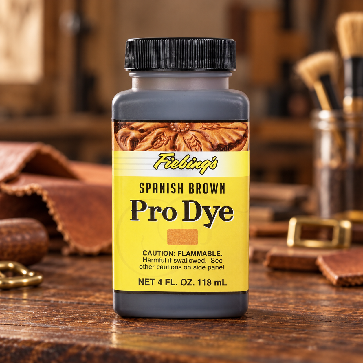 Fiebing's Spanish Brown Pro Dye bottle